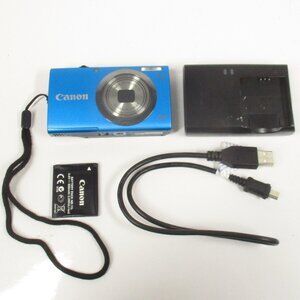 Canon PowerShot A2300 HD 16.0MP Digital Camera Blue w/Battery & Charger TESTED